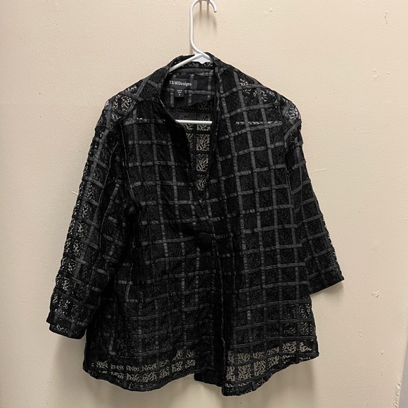 Jackets & Blazers - Black checkered t&w jacket